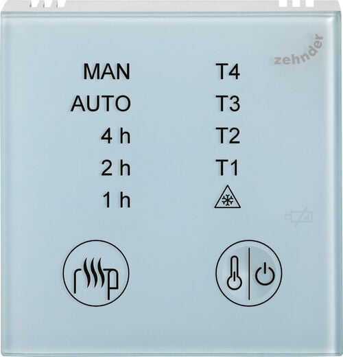 Unit&eacute; de contr&ocirc;le Mod&egrave;le 1 Zehnder Blanc