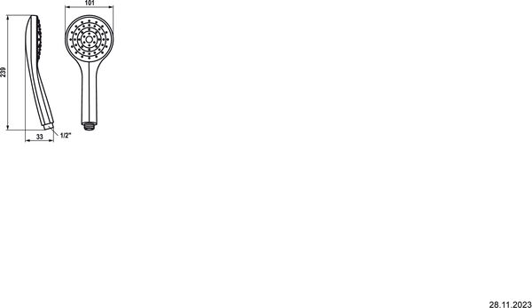 Handbrause KWC FIT-E easy Verchromt image number 1