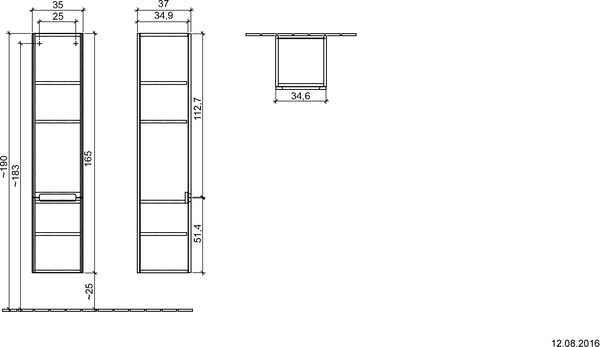 Hochschrank Subway 2.0 weiss image number 1