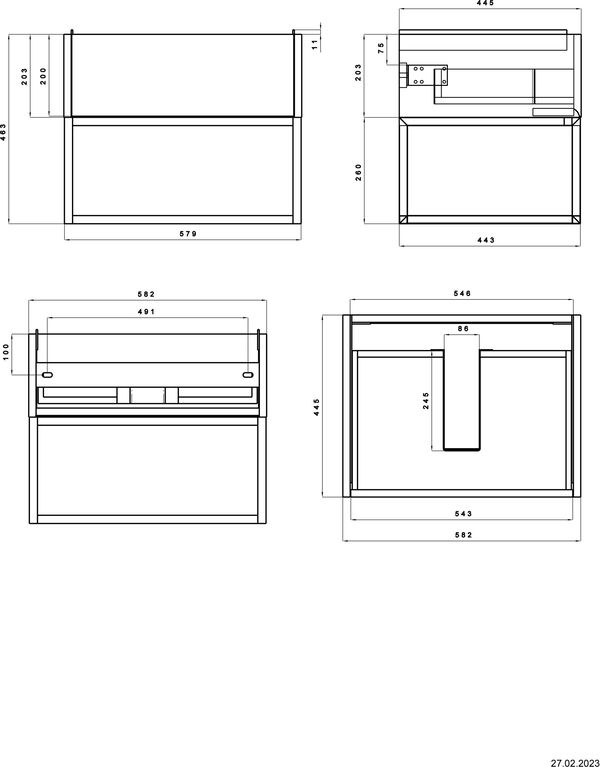 Meuble sous-lavabo Alterna calea S Blanc premium image number 1