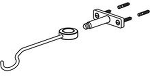 Support de tuyau KWC Gastro / Systema Chrom&eacute;