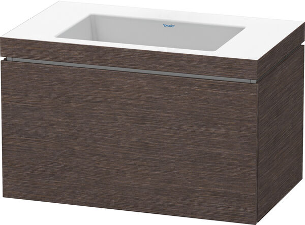 Combinazione lavabo Duravit Vero Air, in legno impiallacciato, larghezza 80 cm, altezza 50 cm, image number 0