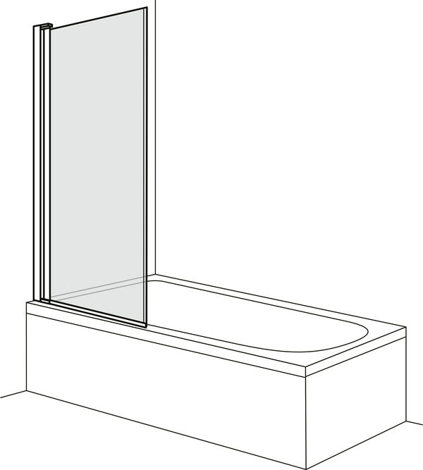 Cloison pliante Duscholux Optima 6 Noir mat Verre clair image number 0