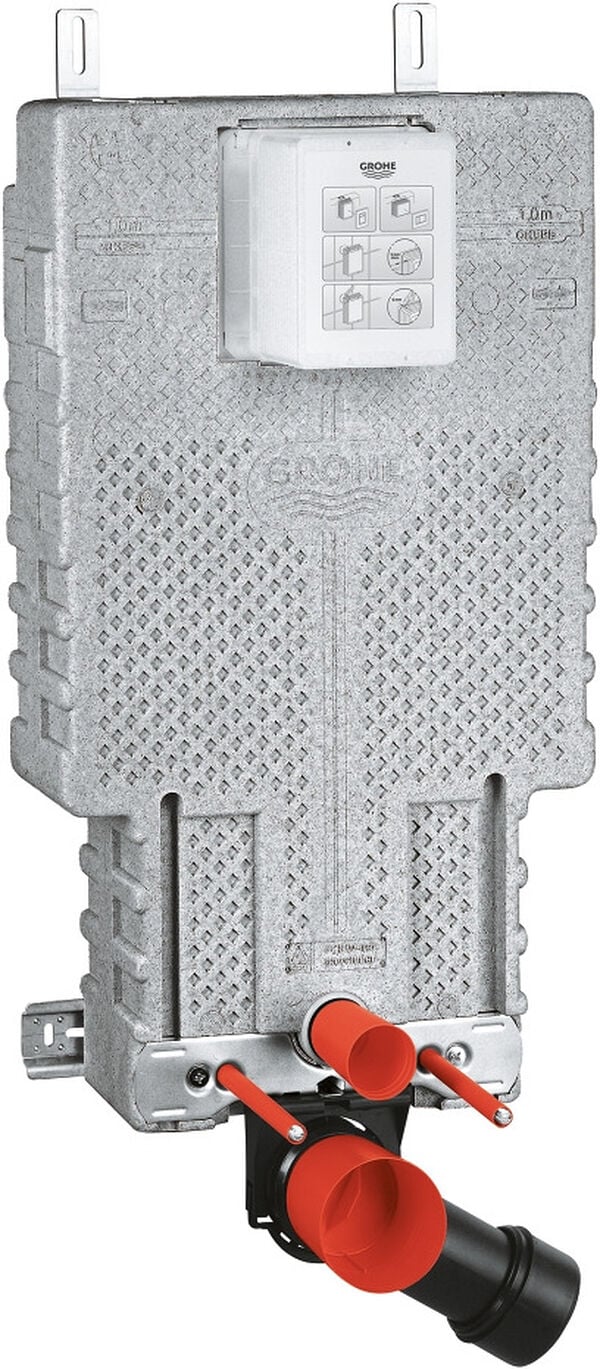 Einbauspülkasten Grohe-Uniset Dual Flush GD2, EPS-Modul Profilrahmen, Ablaufbogen Regulierventil 1/2", Spülrohr image number 0