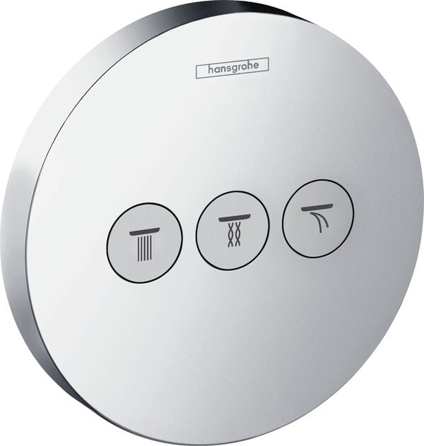 Duschsystem Hansgrohe Shower Select S, Absperrventil ½", Ø 150 mm, 3 Abgänge, Bedienung mit image number 0