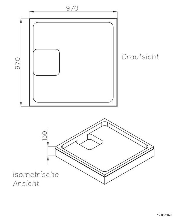 Duschenwannentr&auml;ger Schedel image number 1