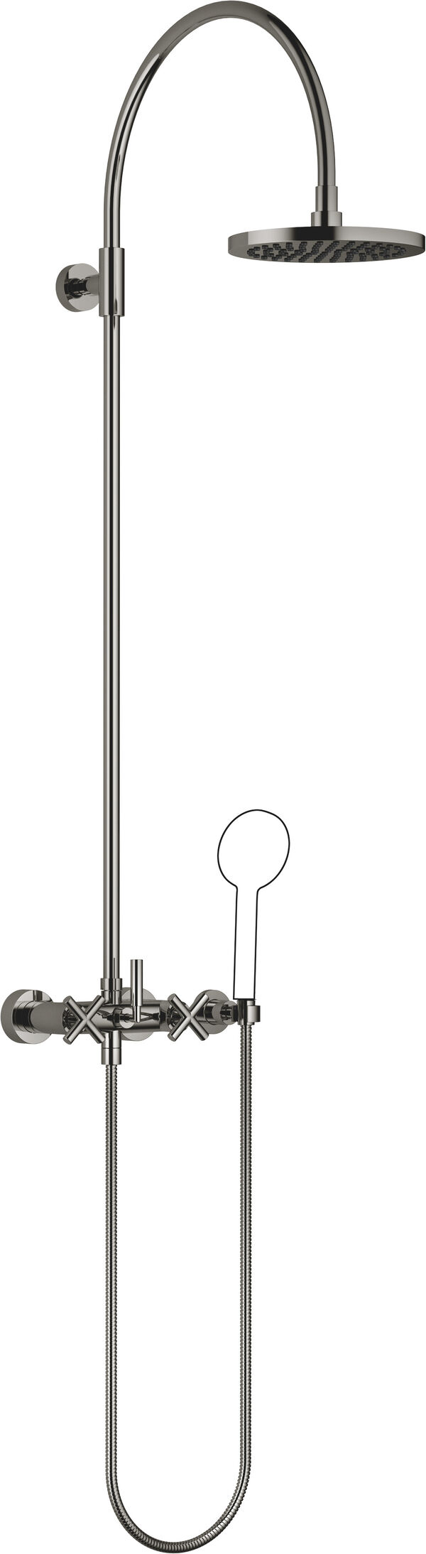 Shower Pipe Dornbracht avec batterie de douche Dark chrome image number 0