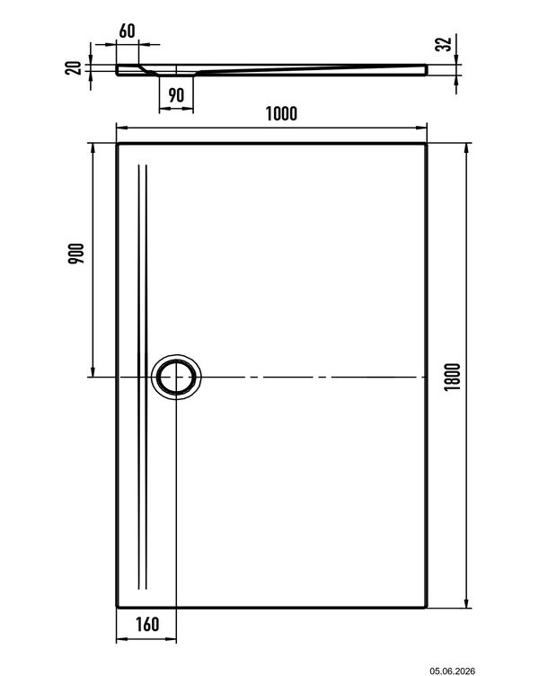 Receveur de douche Kaldewei Superplan Zero Blanc mat image number 4