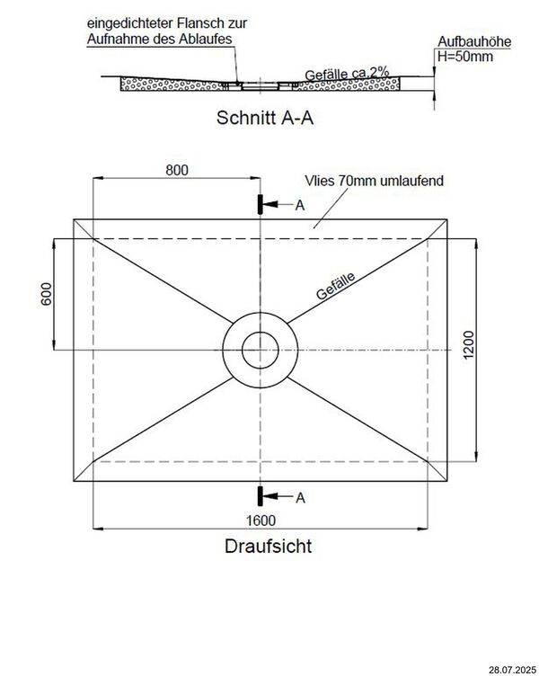 Duschelement Schedel Plan Kessel image number 1