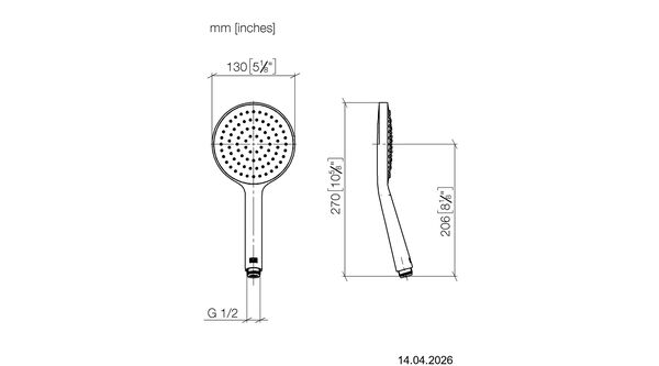 Handbrause Dornbracht Platin matt image number 1