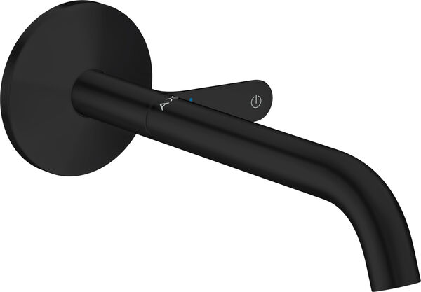 Batterie mural-set de montage final Axor One Select Noir mat image number 0