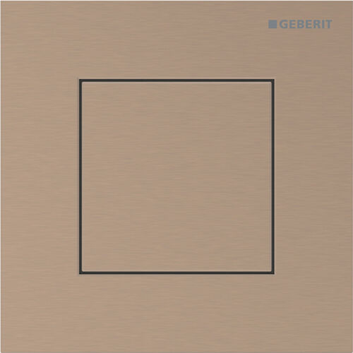 Urinoirsteuerung Geberit HyTouch Typ40 square Rotgold Easy-to-clean-beschichtet