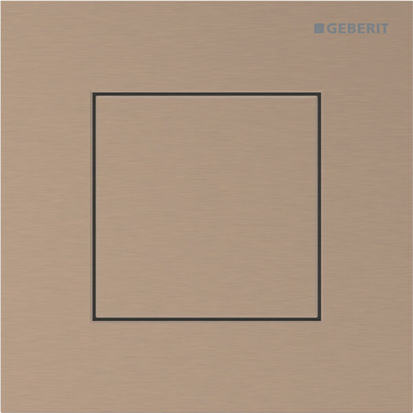 Urinoirsteuerung Geberit HyTouch Typ40 square Rotgold Easy-to-clean-beschichtet image number 0