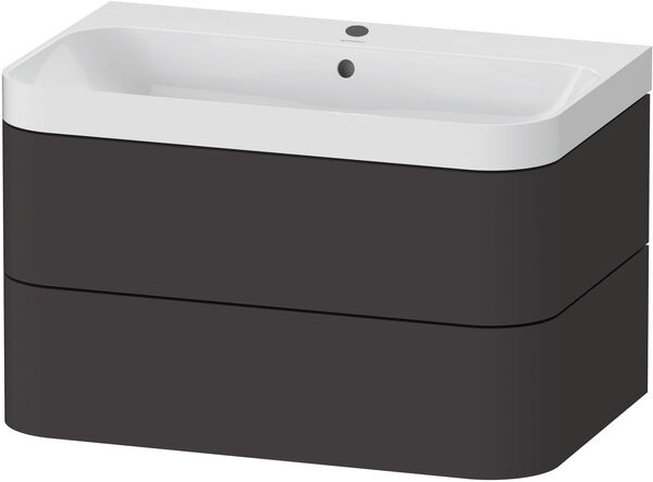 Combinazione lavabo Duravit Happy D.2Plus,larghezza 77,5cm altezza 46,8 cm profondità 49 cm image number 0