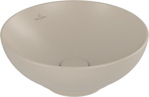 Lavabo &agrave; poser Villeroy & Boch Loop & Friends Almond mat Cleaneffekt