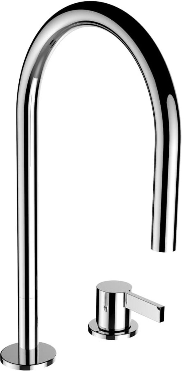 Zweilochbatterie Laufen Kartell verchromt image number 0