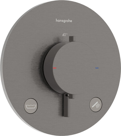 Syst&egrave;me de douche Hansgrohe Ecostat Comfort S Brushed black chrome