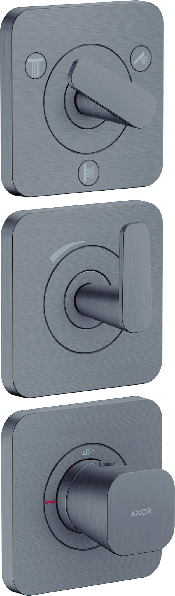 Duschsystem Axor Citterio C Brushed black chrome Standard image number 0