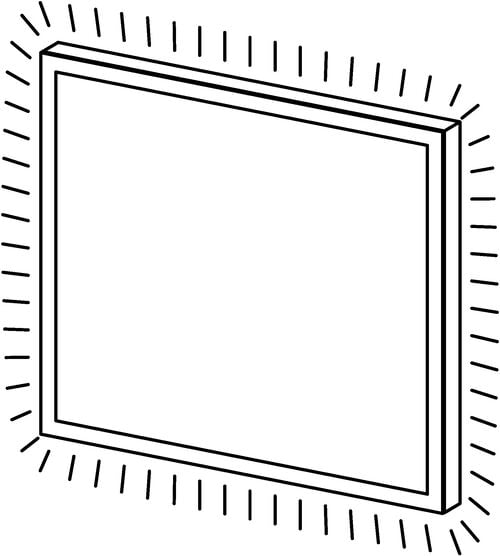 Lichtspiegel Alterna sanna LED Aluminium eloxiert
