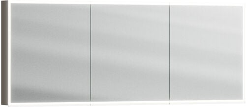 Armoire de toilette Alterna luuna LED plus avec &eacute;clairage inf&eacute;rieur/sup&eacute;rieur Lava grey Couleur de lumi&egrave;re r&eacute;glable en continu 2700-6500 K