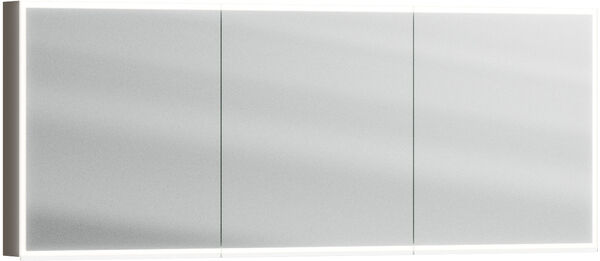 Armoire de toilette Alterna luuna LED plus avec &eacute;clairage inf&eacute;rieur/sup&eacute;rieur Lava grey Couleur de lumi&egrave;re r&eacute;glable en continu 2700-6500 K image number 0