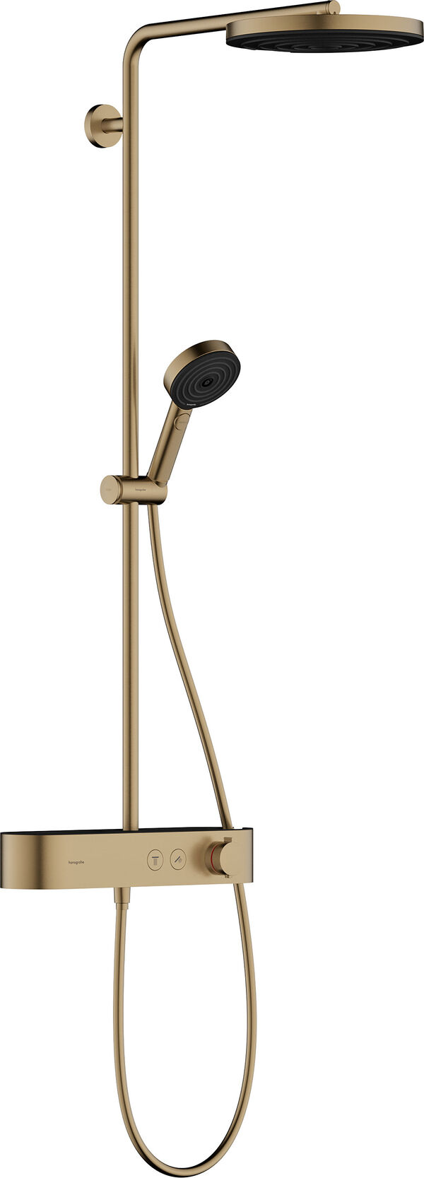 Showerpipe Hansgrohe Pulsify, &frac12;" Brushed bronze image number 0
