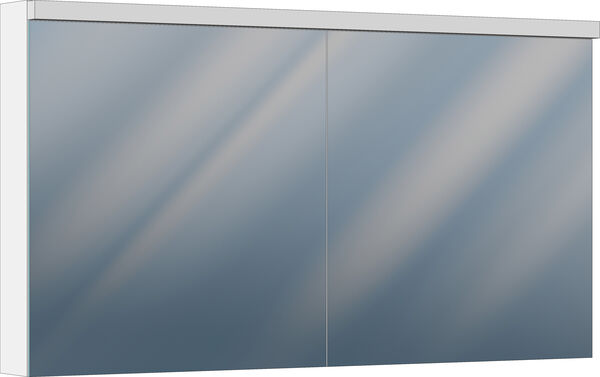 Armadio a specchio Alterna infine LED, larghezza 130 cm (65/65), 30 W, 3875 lumen, altezza 71,2 cm image number 0