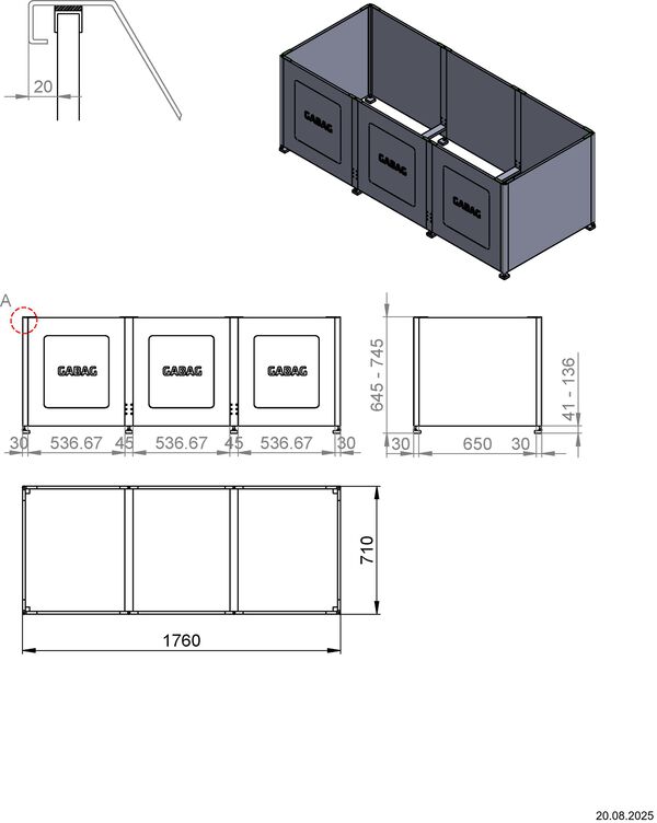 Badewannentr&auml;ger Gabag Compact C 600 image number 1