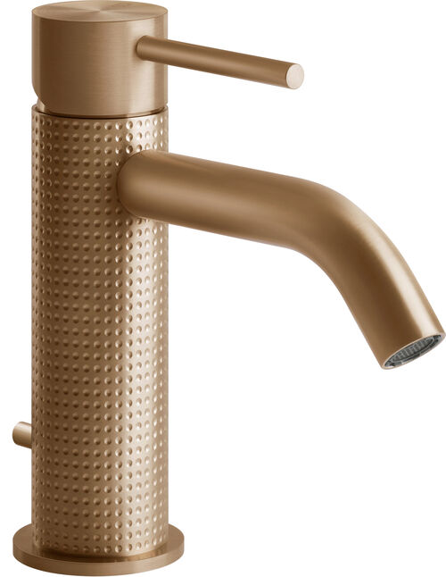 Mélangeur monobloc Gessi 316 Warm steel brushed cesello
