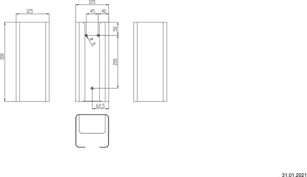 Porte-papier de r&eacute;serve Proox One Dark Passion Noir image number 1