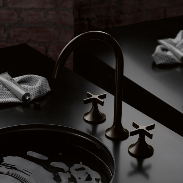 Batteria a 3-fori Dornbracht Vaia Ottone spazzolato image number 2