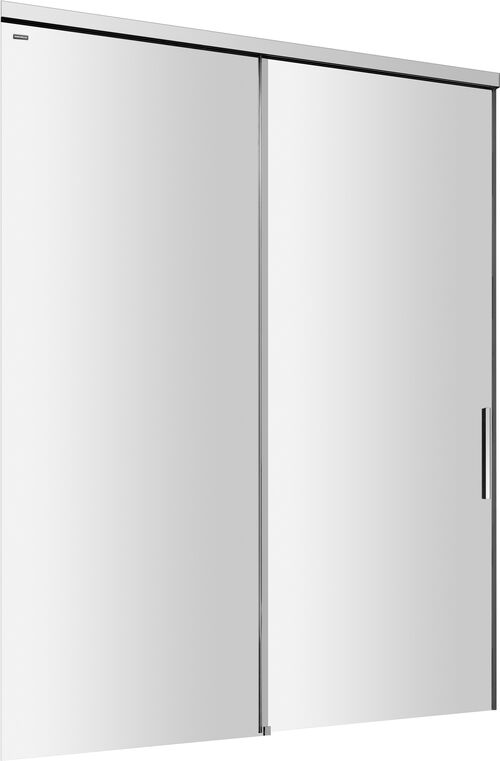 Porte coulissante Duscholux Viva Argent &eacute;lox&eacute; Verre clair CareTec Pro
