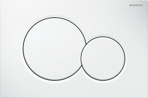 Placca di comando Geberit Sigma01 round Bianco