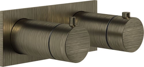 Miscelatore da doccia-set di montaggio finale Gessi Anello / Ingranaggio Aged bronze