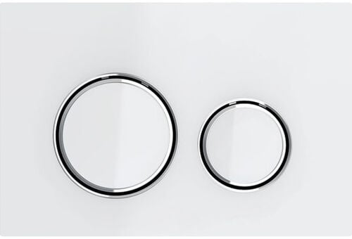 Bet&auml;tigungsplatte Geberit Sigma50 round Weiss
