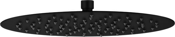 Pomme de douche avec effet pluie KWC Piatto-X R &frac12;" Noir mat image number 0