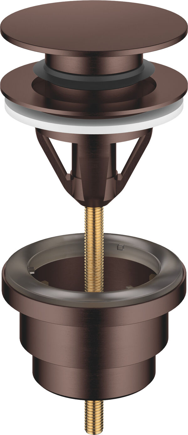 Soupape d'&eacute;coulement Dornbracht push-open 1&frac14;" Dark bronze bross&eacute; PVD image number 0