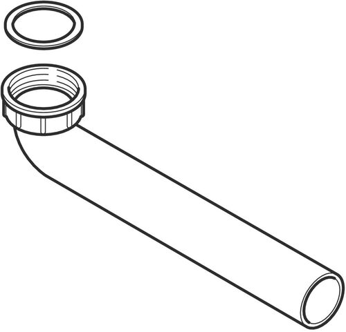Curva d'allacciamento Geberit bianco