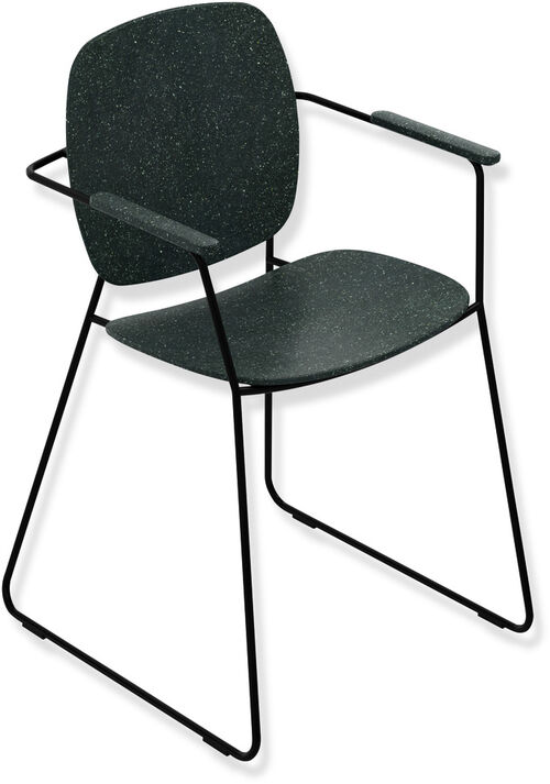 Chaise de salle de bain Hewi Vert for&ecirc;t Peint par poudrage