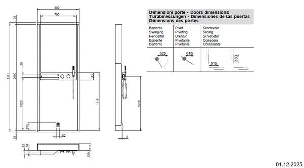 Douche &agrave; vapeur Ronal Skyfall Shower Noir mat image number 2