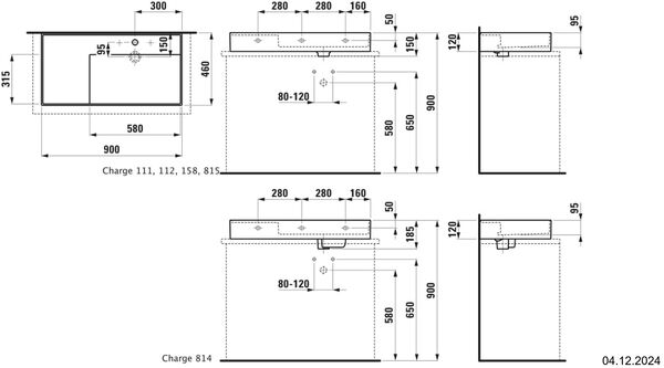 Auflegewaschtisch Laufen Kartell 90 x 46 cm Weiss Cleaneffekt image number 1