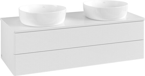 Waschtischm&ouml;bel Villeroy & Boch Antao Weiss hochglanz