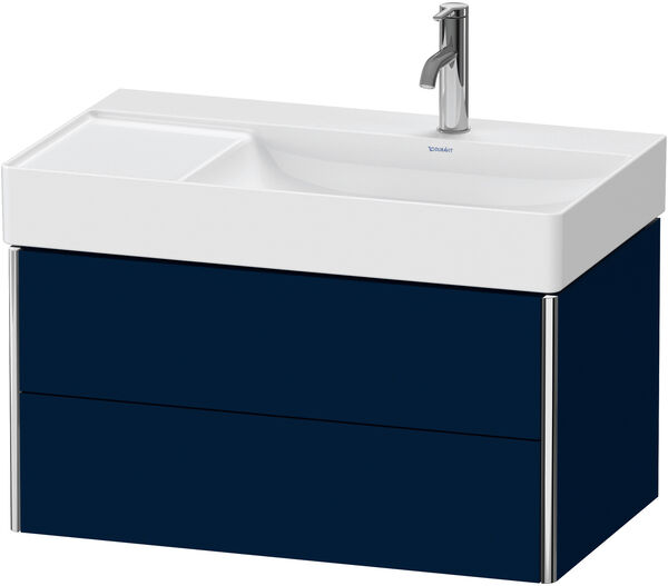 Meuble sous-lavabo Duravit XSquare Night blue satin&eacute; mat image number 0
