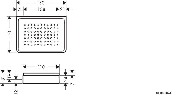 Porte-savon Axor Universal Softsquare Couleur acier inoxydable image number 1