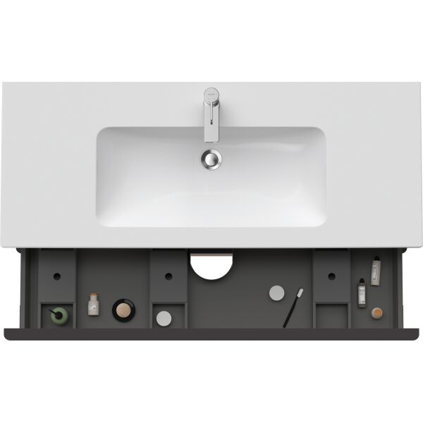 Meuble sous-lavabo Duravit D-Neo Basalte mat image number 4