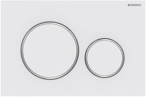 Betätigungsplatte Geberit Sigma20 round weiss matt