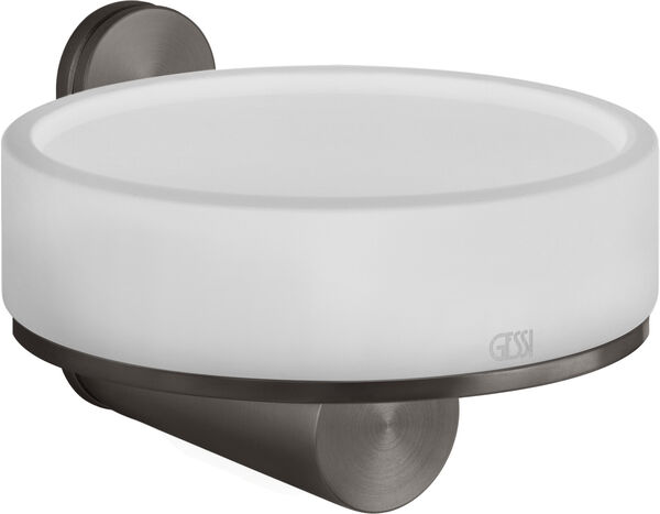 Portasapone Gessi 316, bacinella in corian satinato bianco, modello a parete image number 0