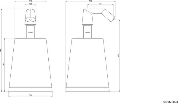 Seifenspender Gessi Cono Verchromt image number 1