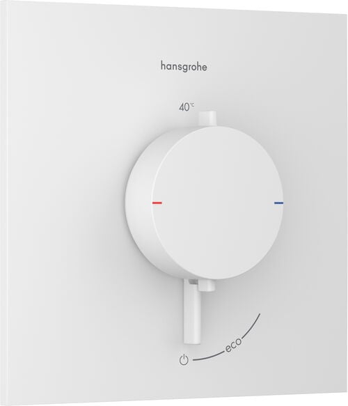 Syst&egrave;me de douche Hansgrohe Ecostat Comfort E Blanc mat