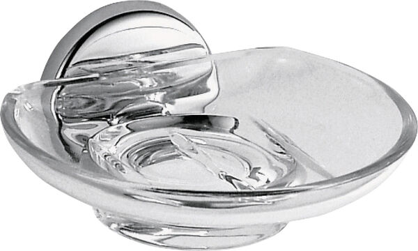 Portasapone Inda Export, bacinella in vetro trasparente image number 0